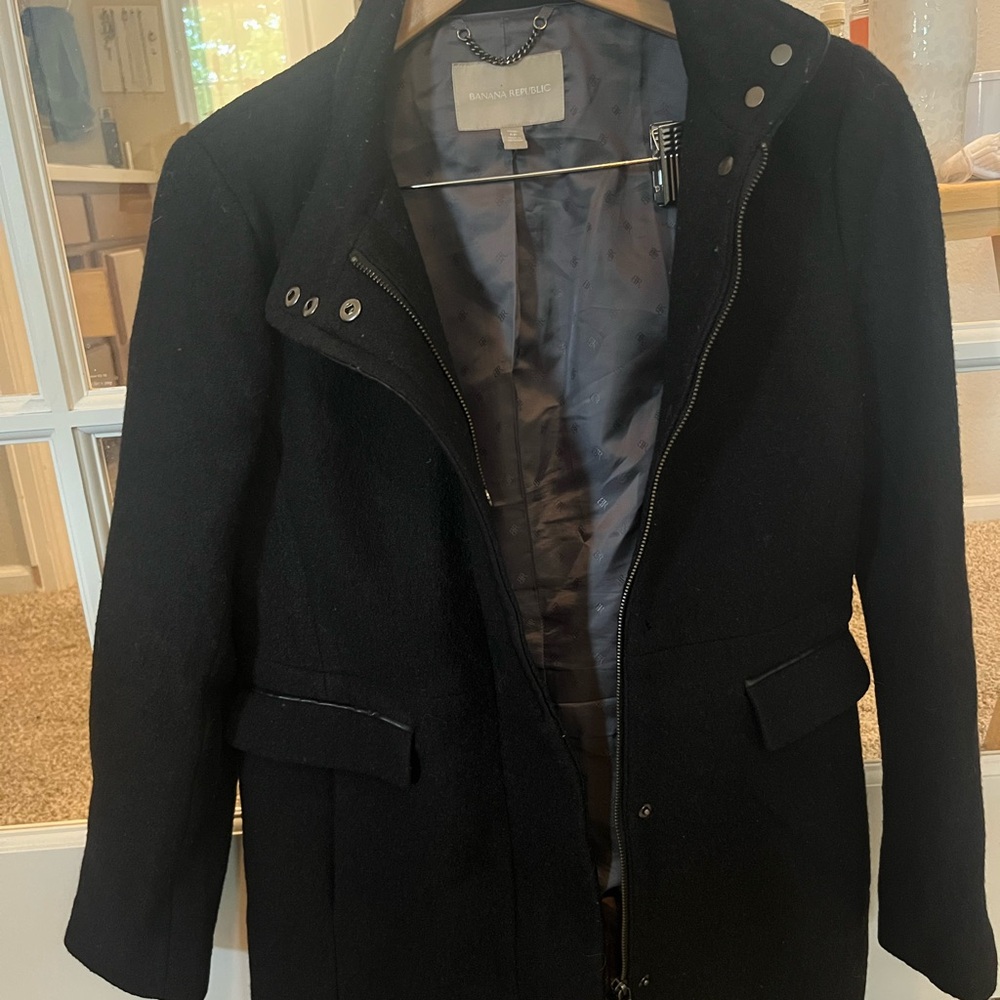 Banana Republic Elegant Black Coat